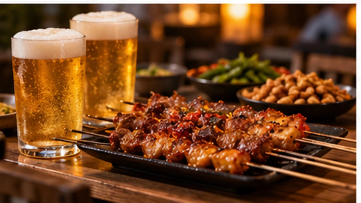 撸天下夜宵烤串餐桌